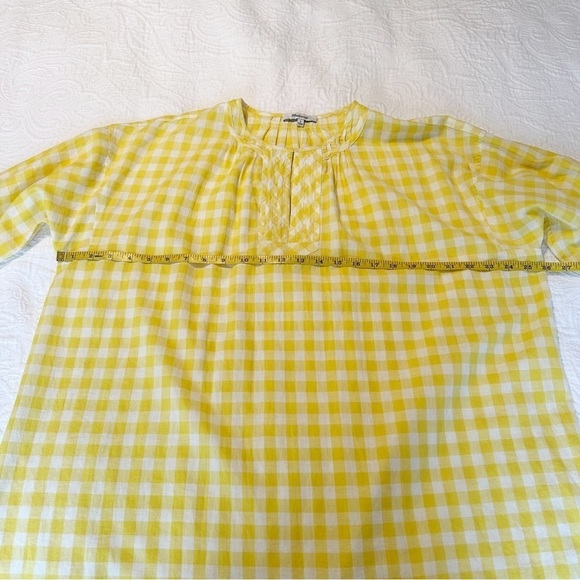 Madewell Yellow Gingham Tunic Dress - Small - Picture 12 of 16